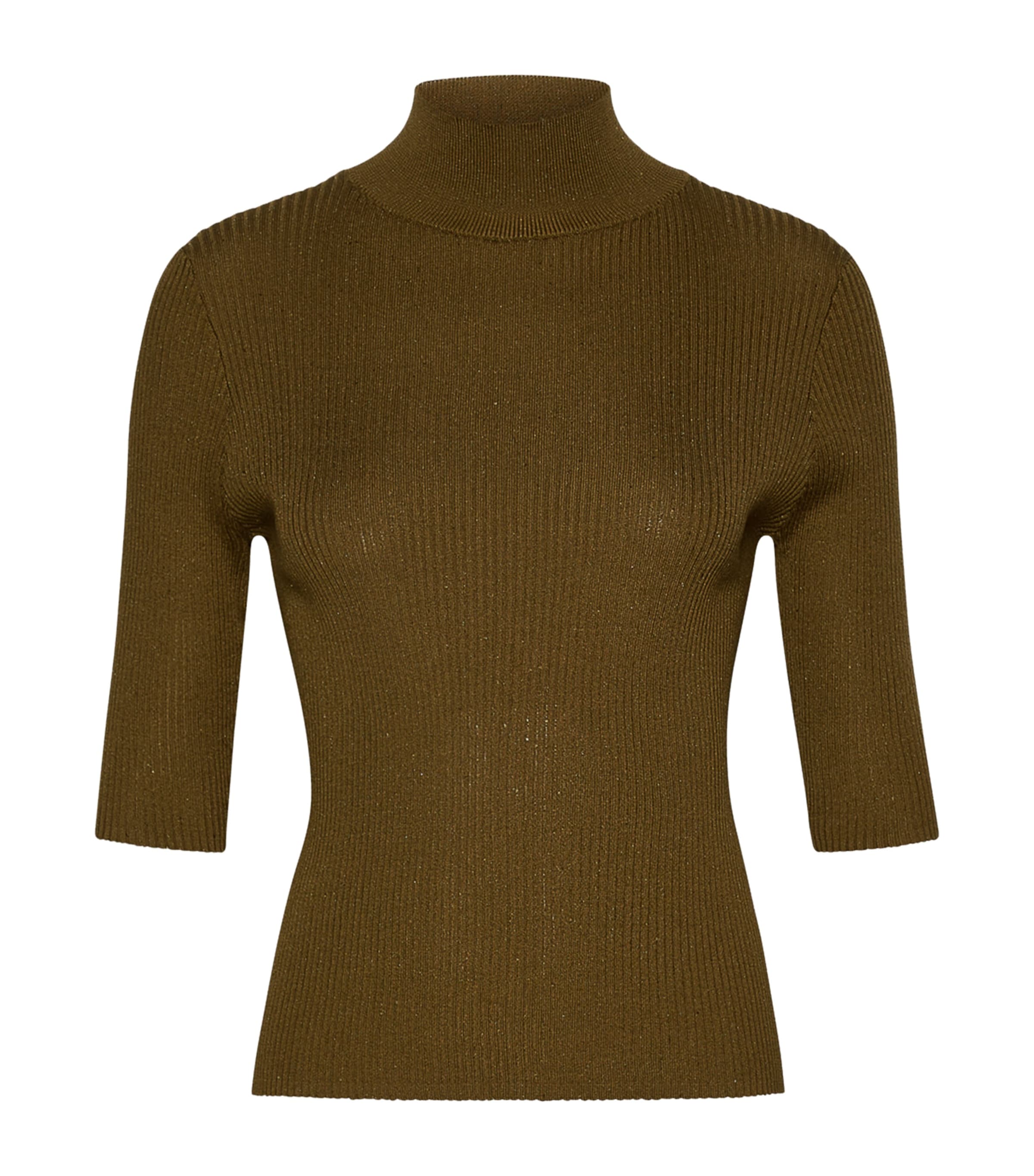 Marella Womens Sequinned Sweater Oil Green Image 1
