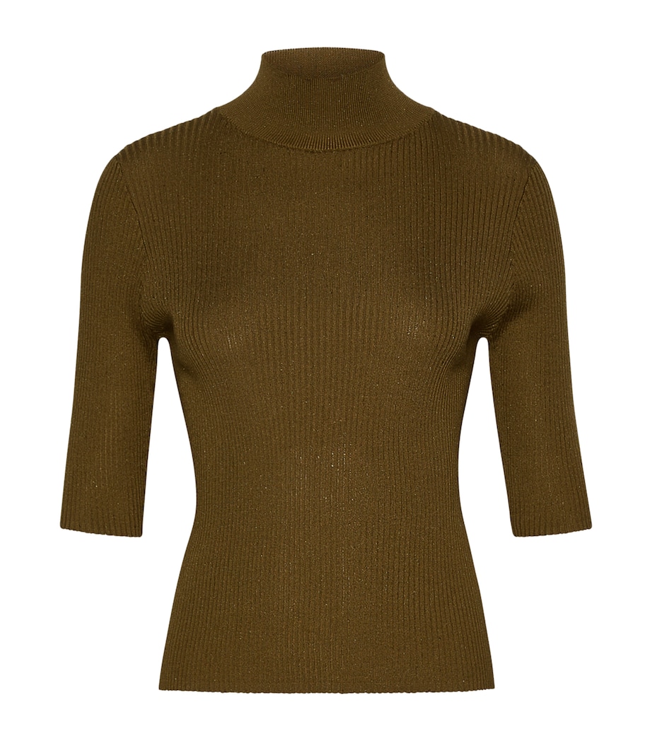 Marella Womens Sequinned Sweater Oil Green Image 1
