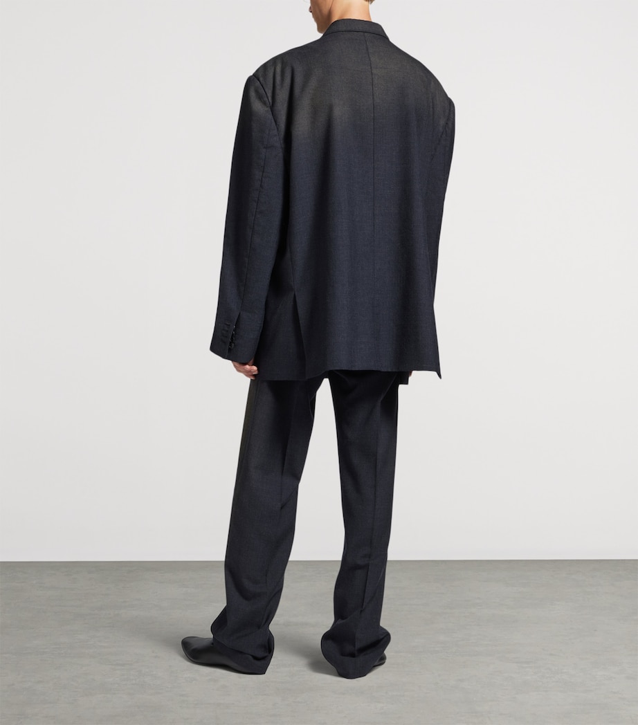 Balenciaga Mens Wool Faded Blazer Image 3