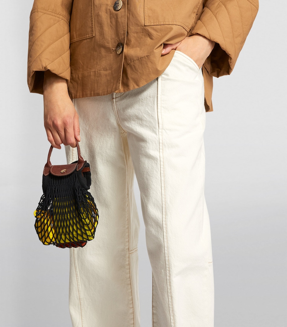 Extra-Small Le Pliage Filet Mesh Bag 001 BLACK Image 5