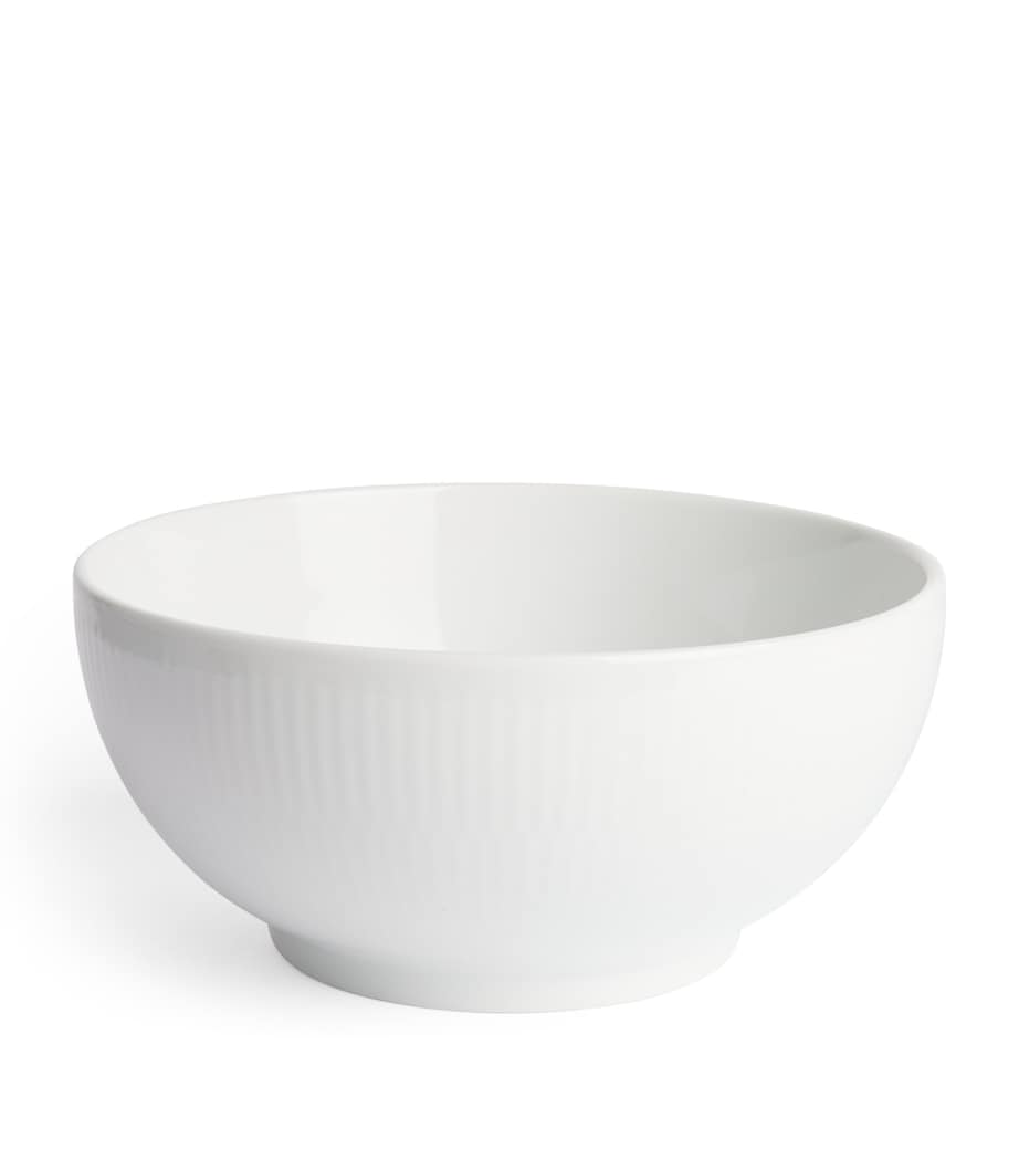 White Fluted Bowl (24cm) WHITE Image 1