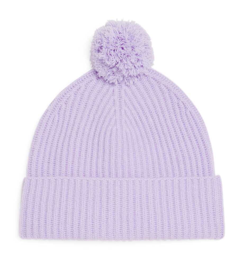 Cashmere Pom-Pom Beanie 6819 LIGHT LILA Image 1