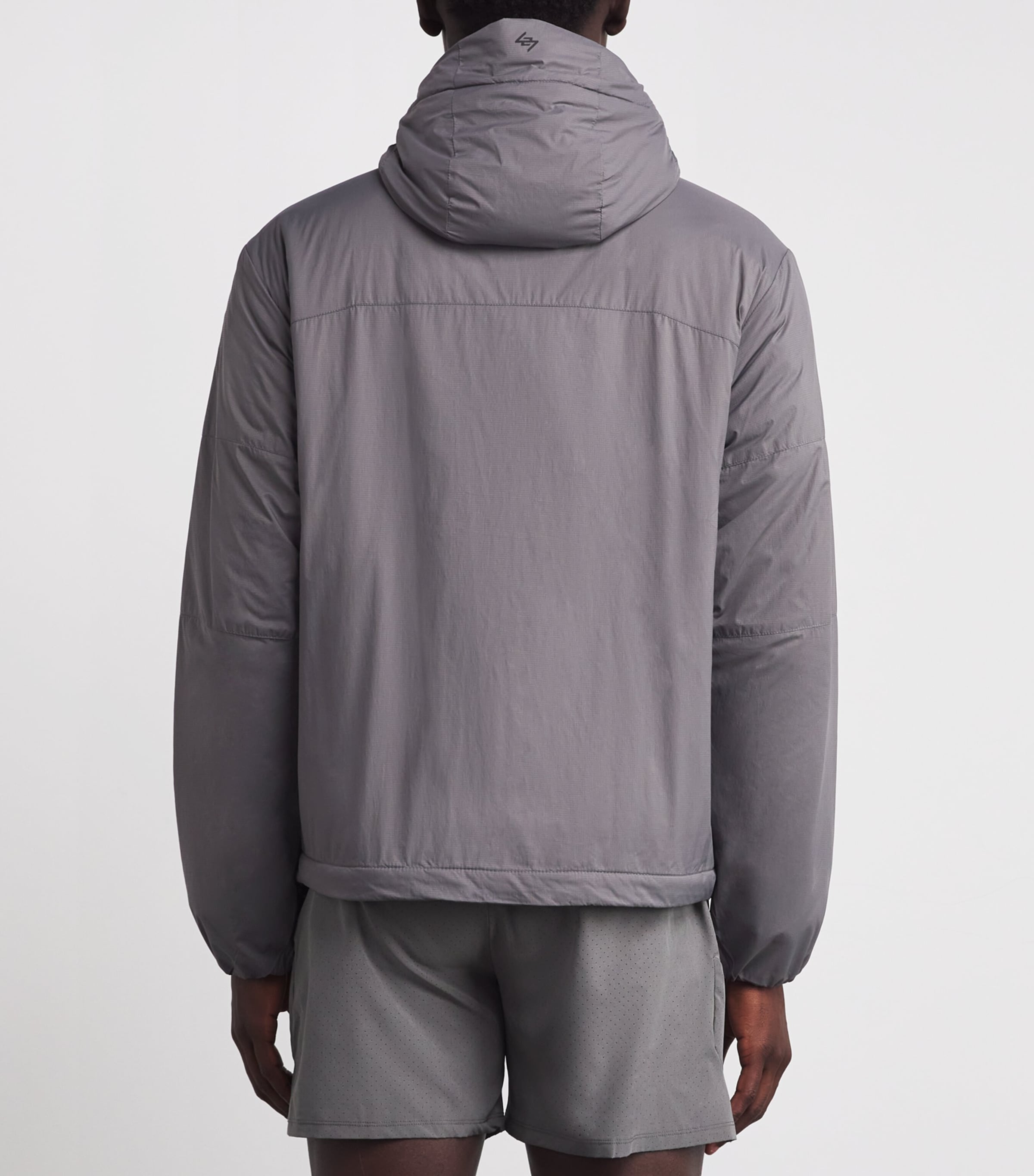 Panelled Insulated Jacket STEEL Image 4