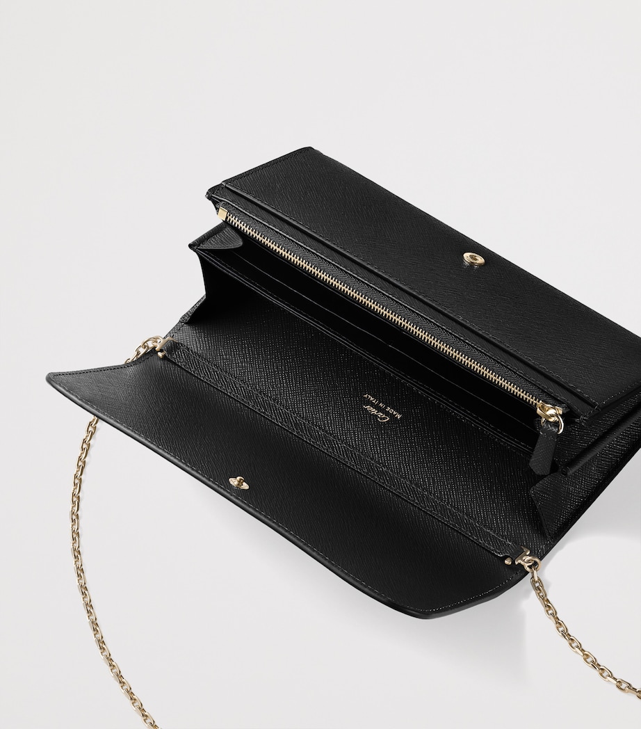 Cartier Leather C de Cartier Chain Wallet Black Image 4