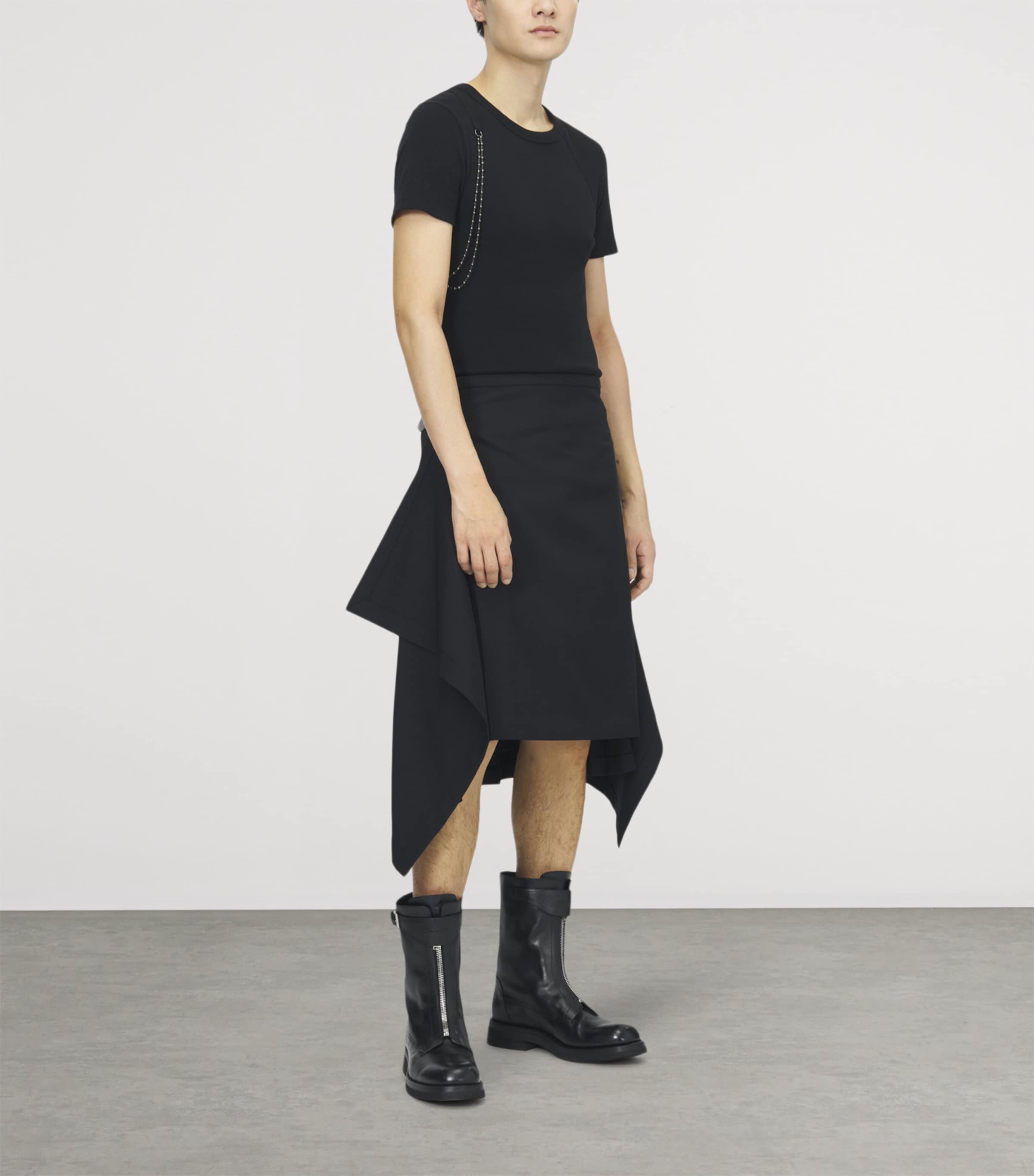 McQueen Mens Draped Kilt Image 3