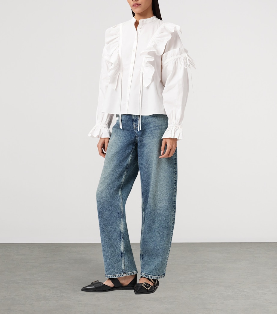Cotton Poplin Lulu Shirt OPTIC WHITE Image 3