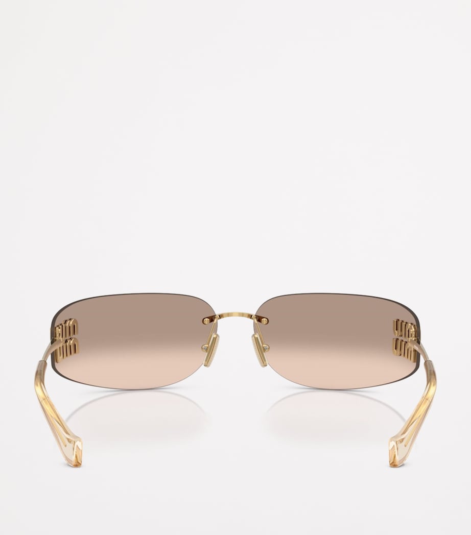 Metal Frameless Sunglasses 5AK20P Image 3