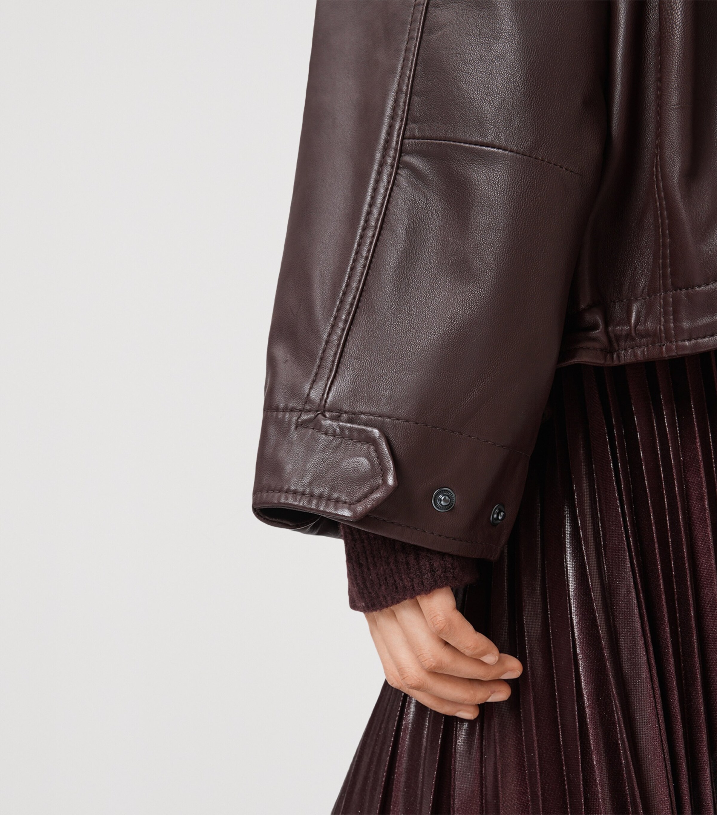 Clay Leather Jacket OXBLOOD RED Image 7