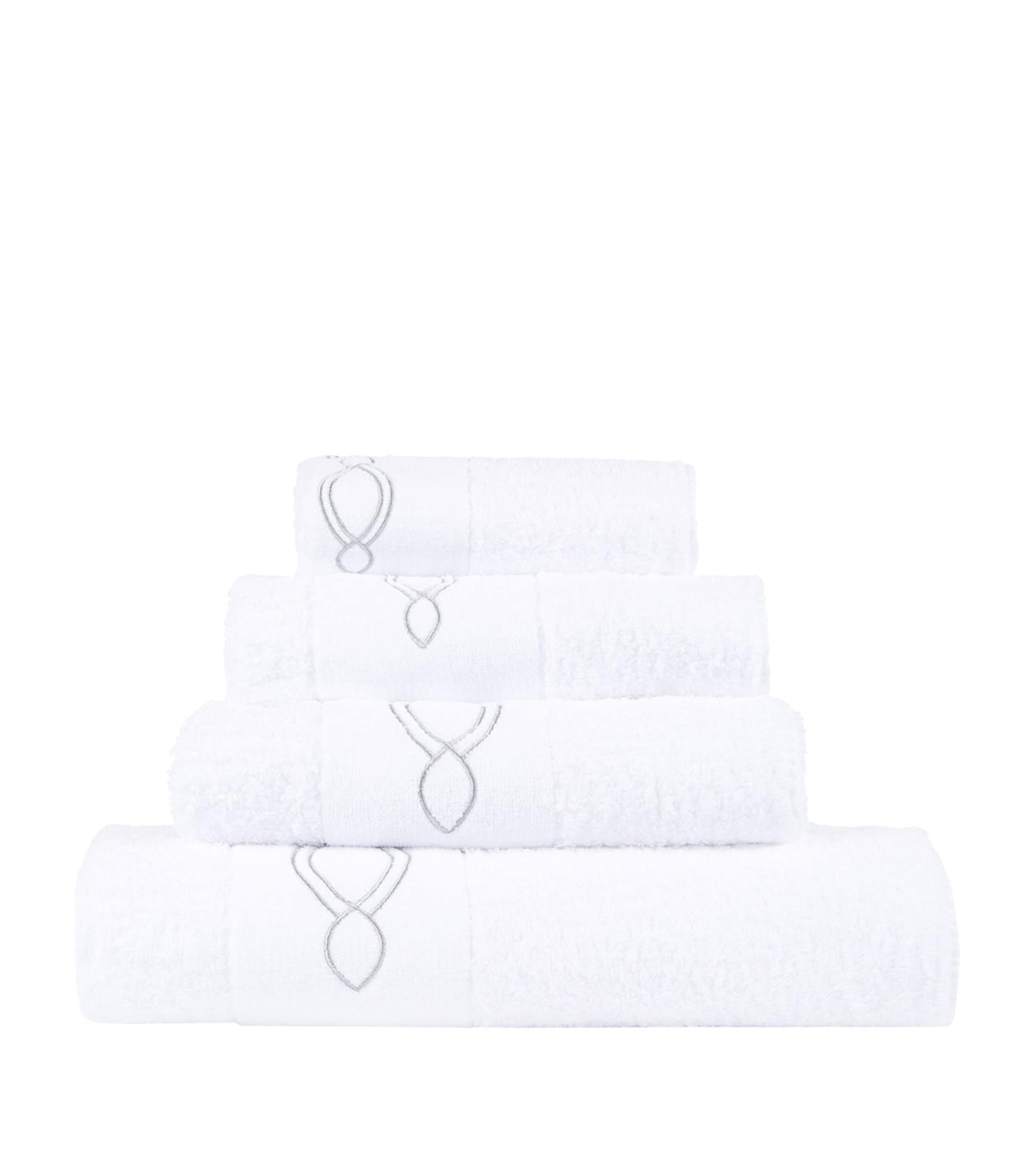 ABYSS & HABIDECOR DÉCOR SILVER TRIM BATH TOWEL 