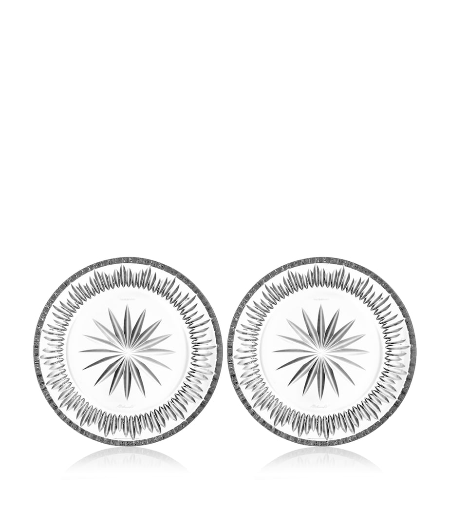 Set of 2 Mastercraft Heritage Eileen Plates CLEAR Image 1