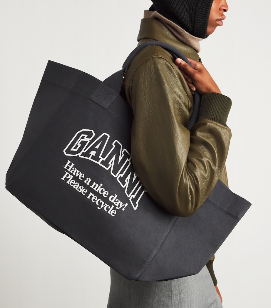 XXL Recycled Cotton Tote Bag 252 PHANTOM Image 5