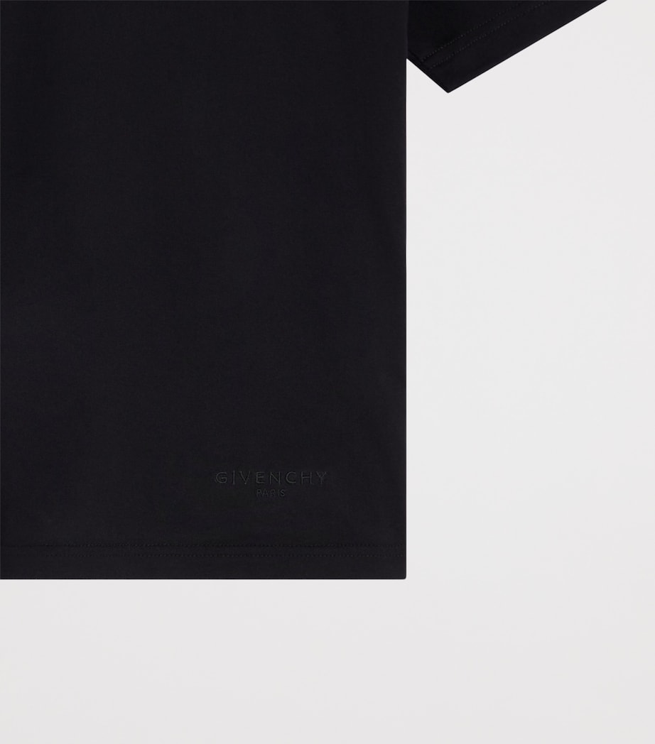 Givenchy Womens Cotton Reverse Collar T-Shirt Image 8