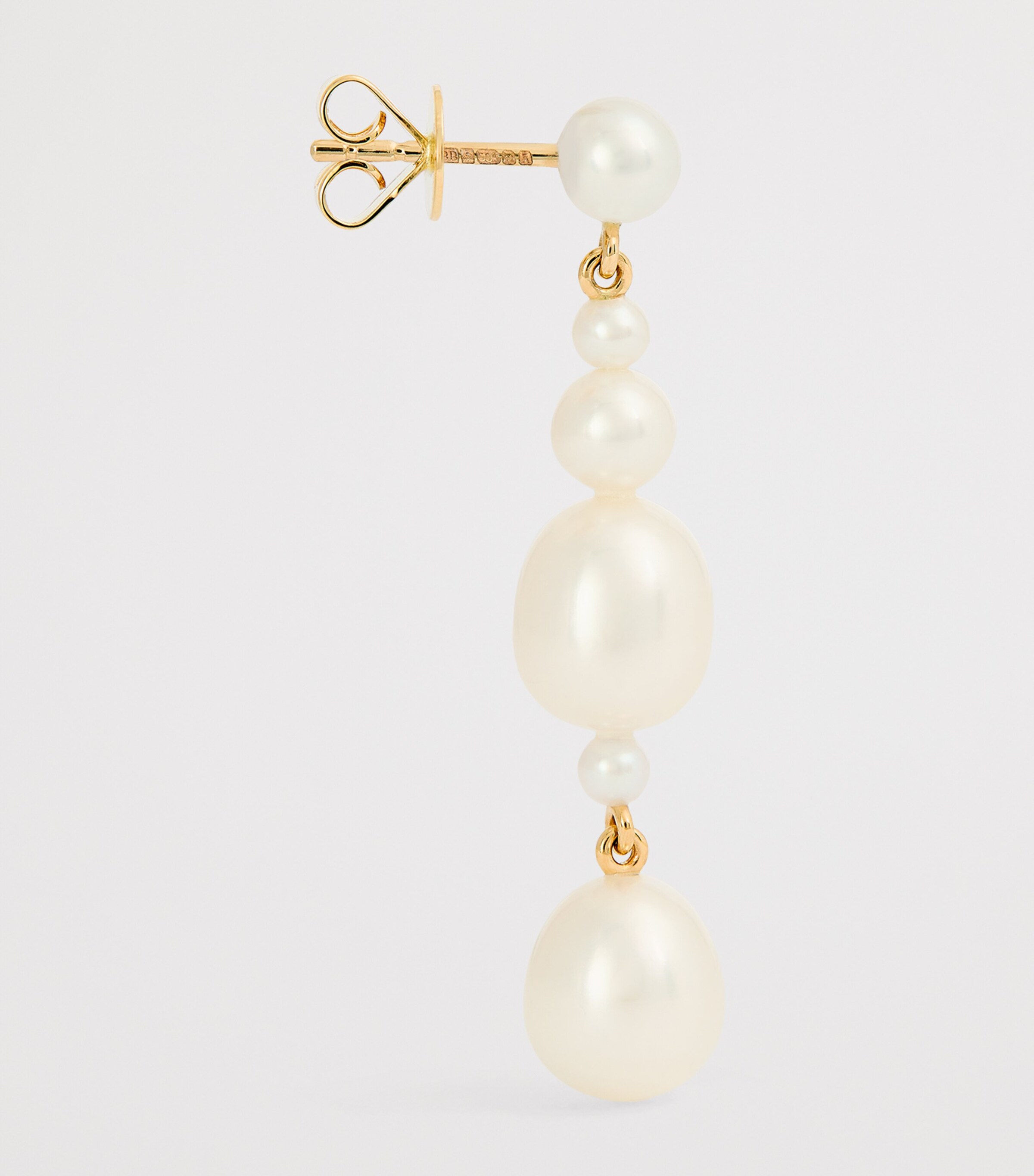 Yellow Gold and Pearl Petite Amis De La Perle Earrings YELLOW GOLD Image 4