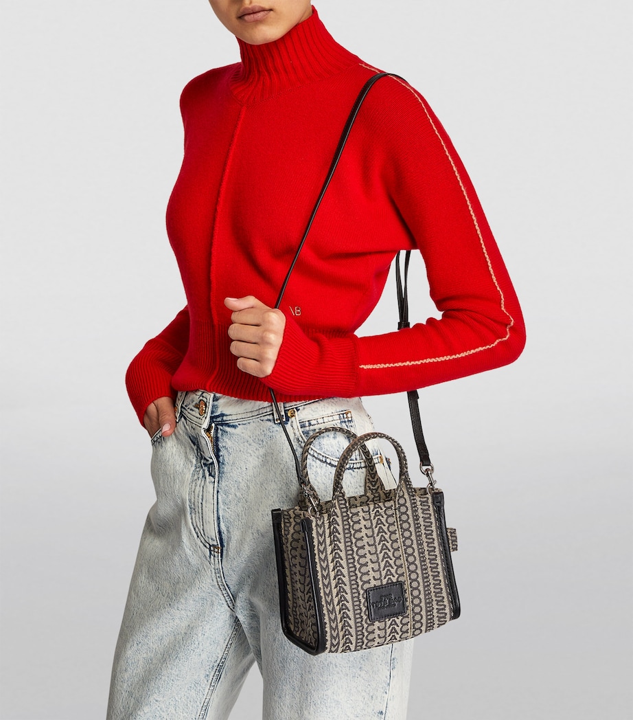 The Marc Jacobs Micro The Monogram Tote Bag 261 BEIGE MLT Image 2