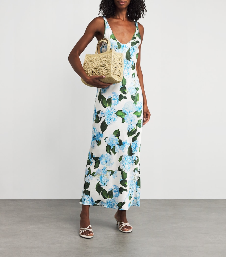 Floral Akiya Maxi Dress 61120HHX IVRY/LT BLE Image 2