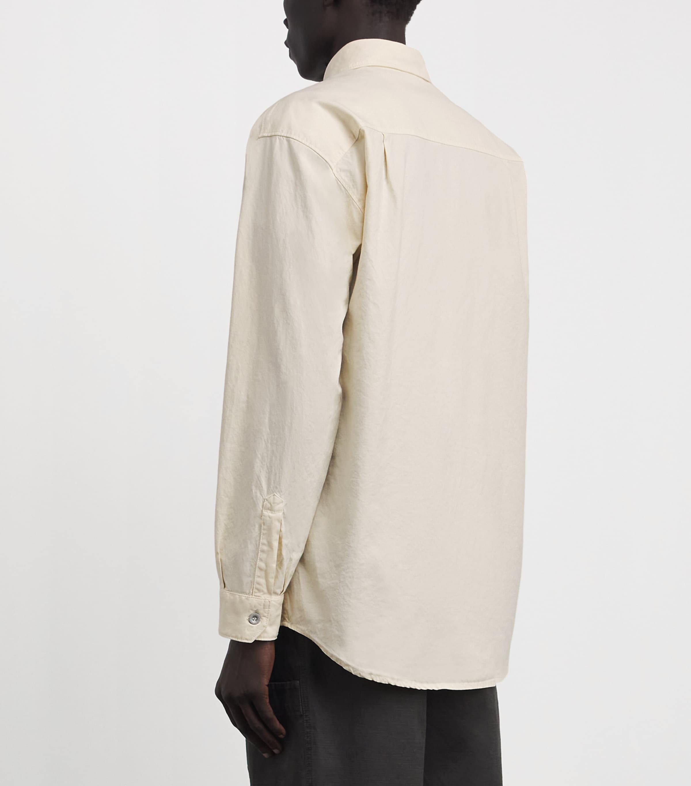 Stone Island Mens Organic Cotton Garment-Dyed Overshirt Image 5