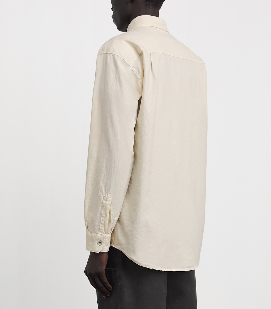 Stone Island Mens Organic Cotton Garment-Dyed Overshirt Image 5