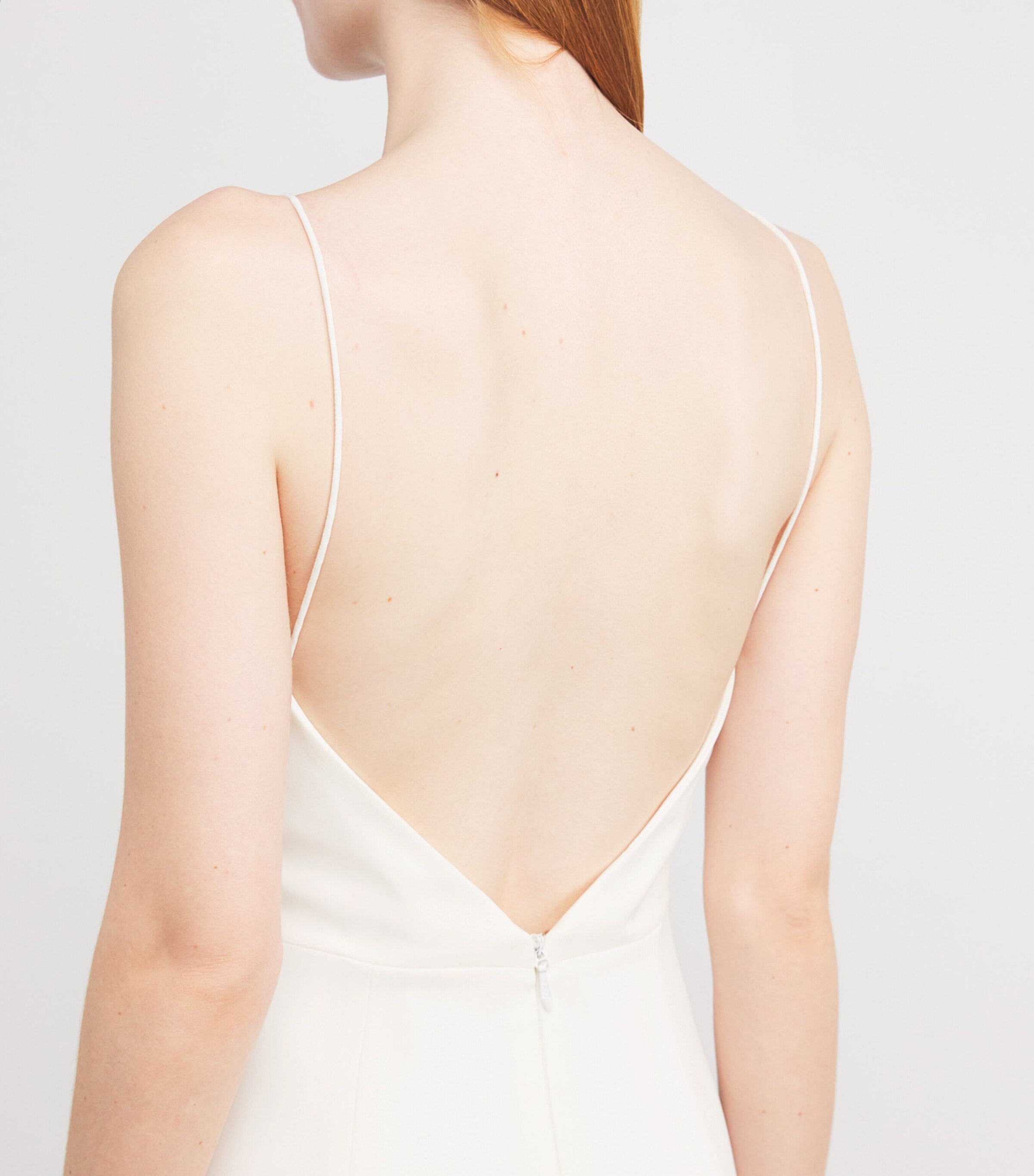 Rachel Gilbert Womens Crepe Arlington Gown Ivory Image 4