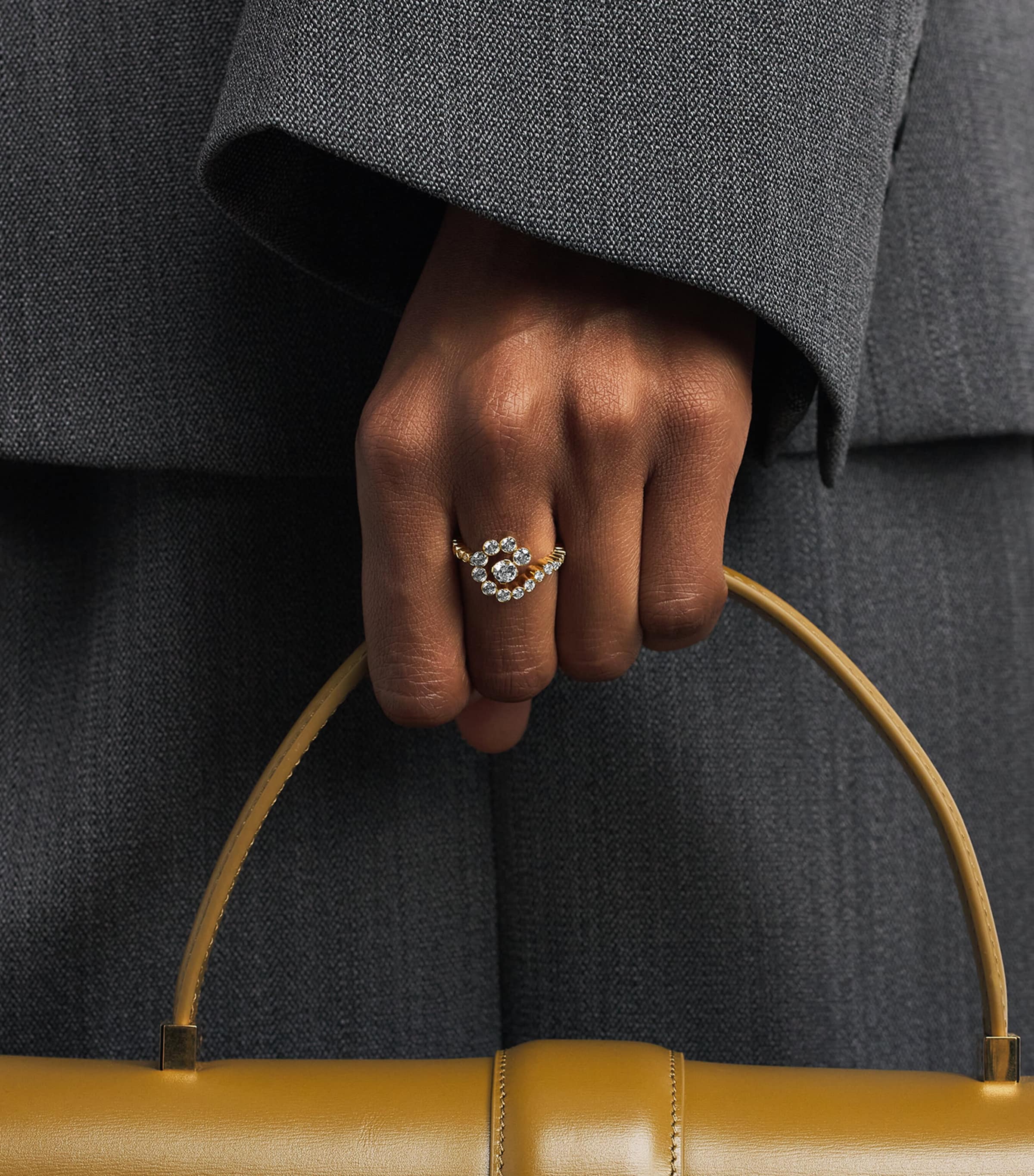 Sophie Bille Brahe Yellow Gold and Diamond Classic Ring Yellow Gold Image 2