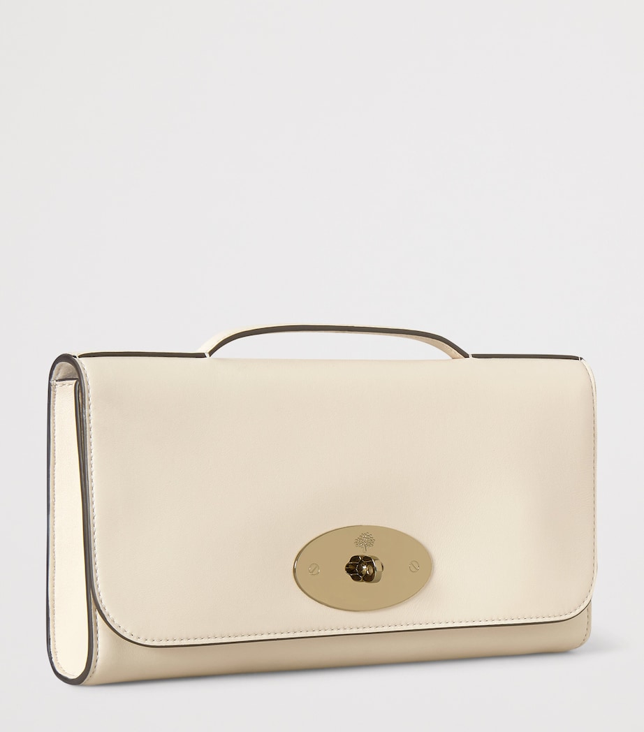 Mulberry Leather Lily Clutch Bag Eggshell Image 3