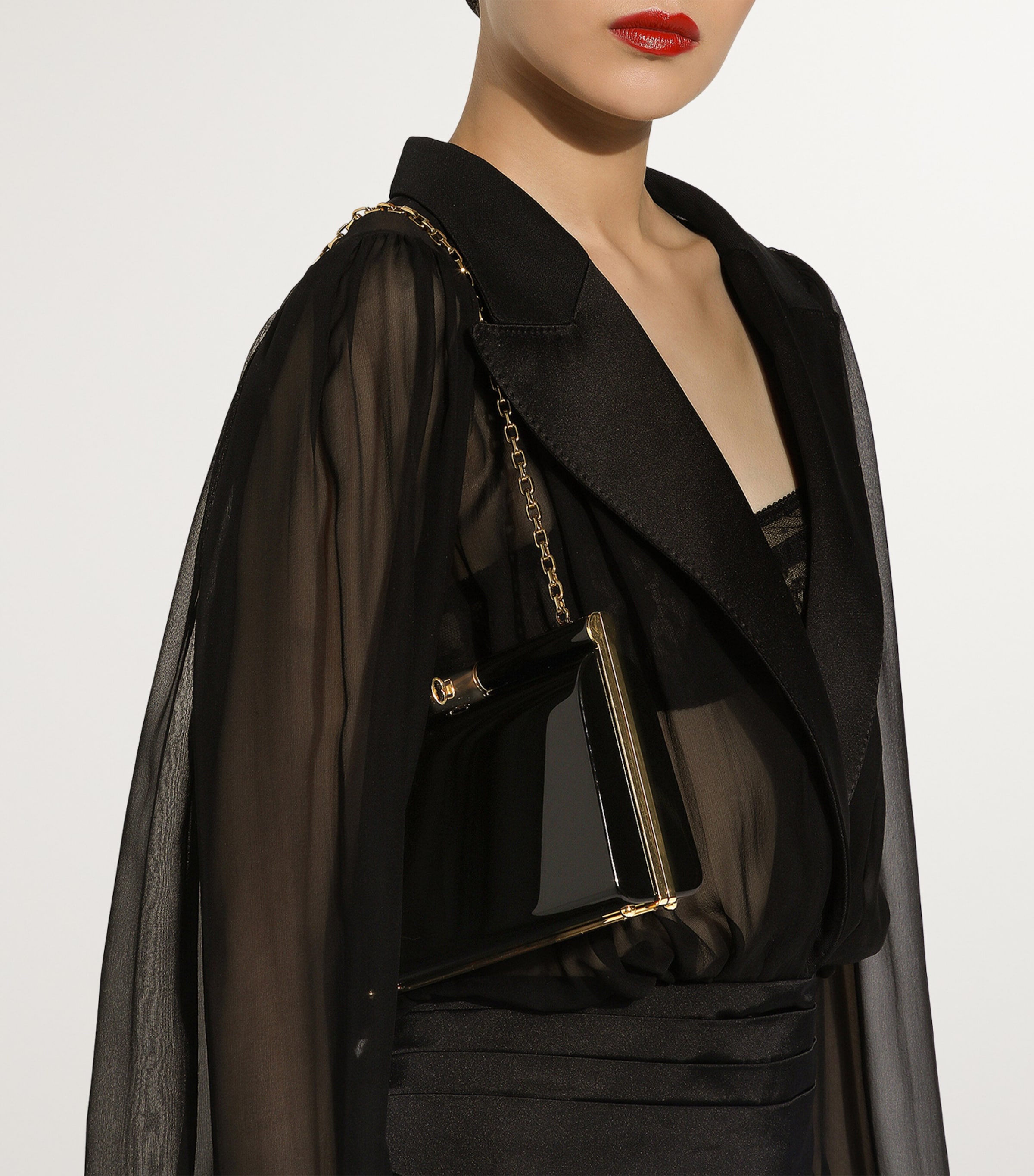 Patent Clutch Bag 80999-BLACK Image 2