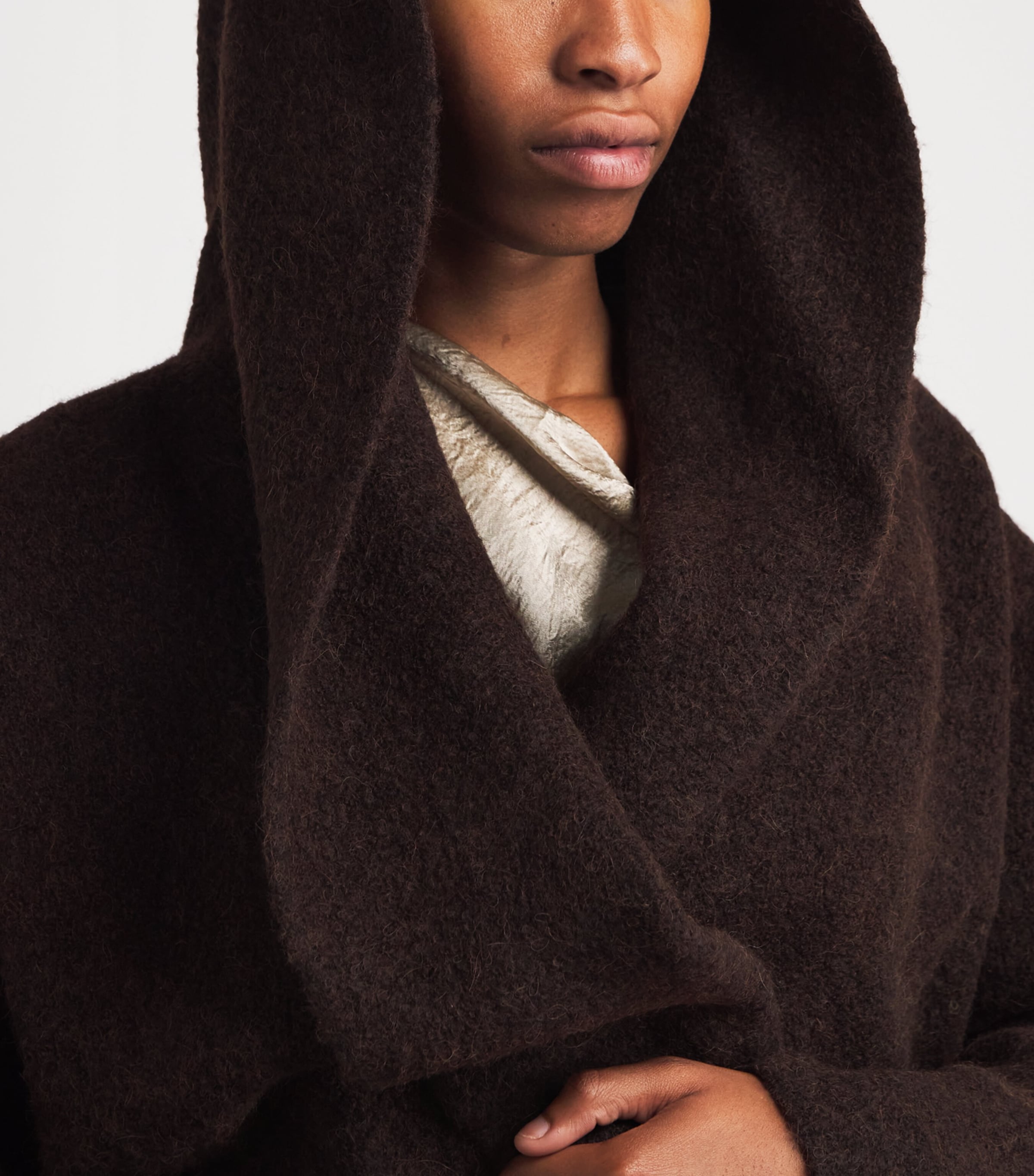 Lauren Manoogian Burgundy Wool-Blend Double-Faced Coat | Harrods US