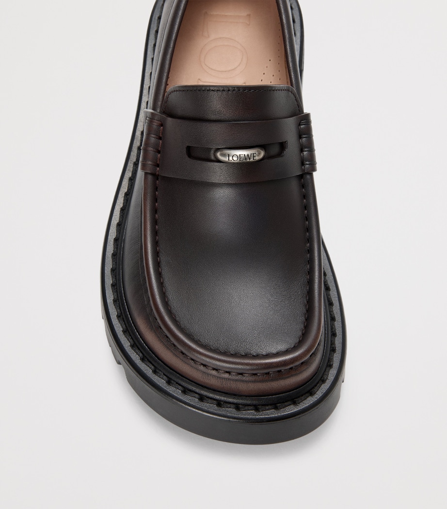 Leather Sierra Loafer DARK BROWN Image 5