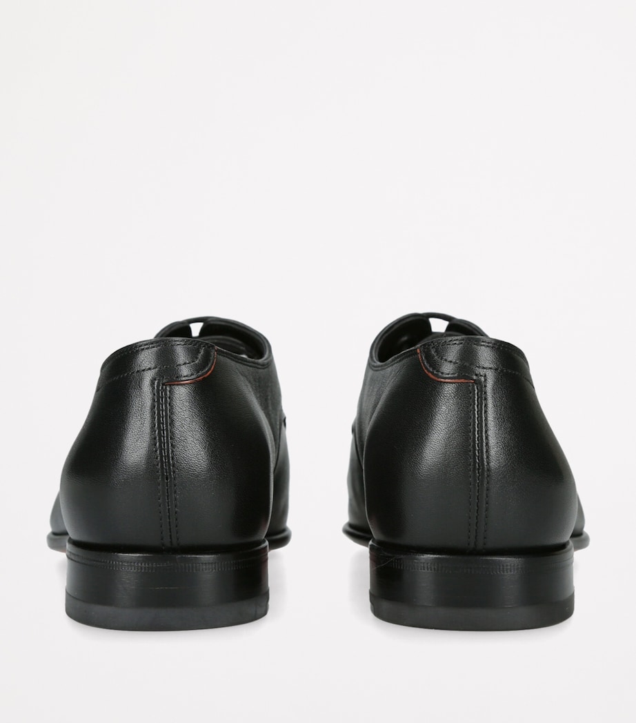 Leather Adrian Blake Oxford Shoes BLACK Image 2
