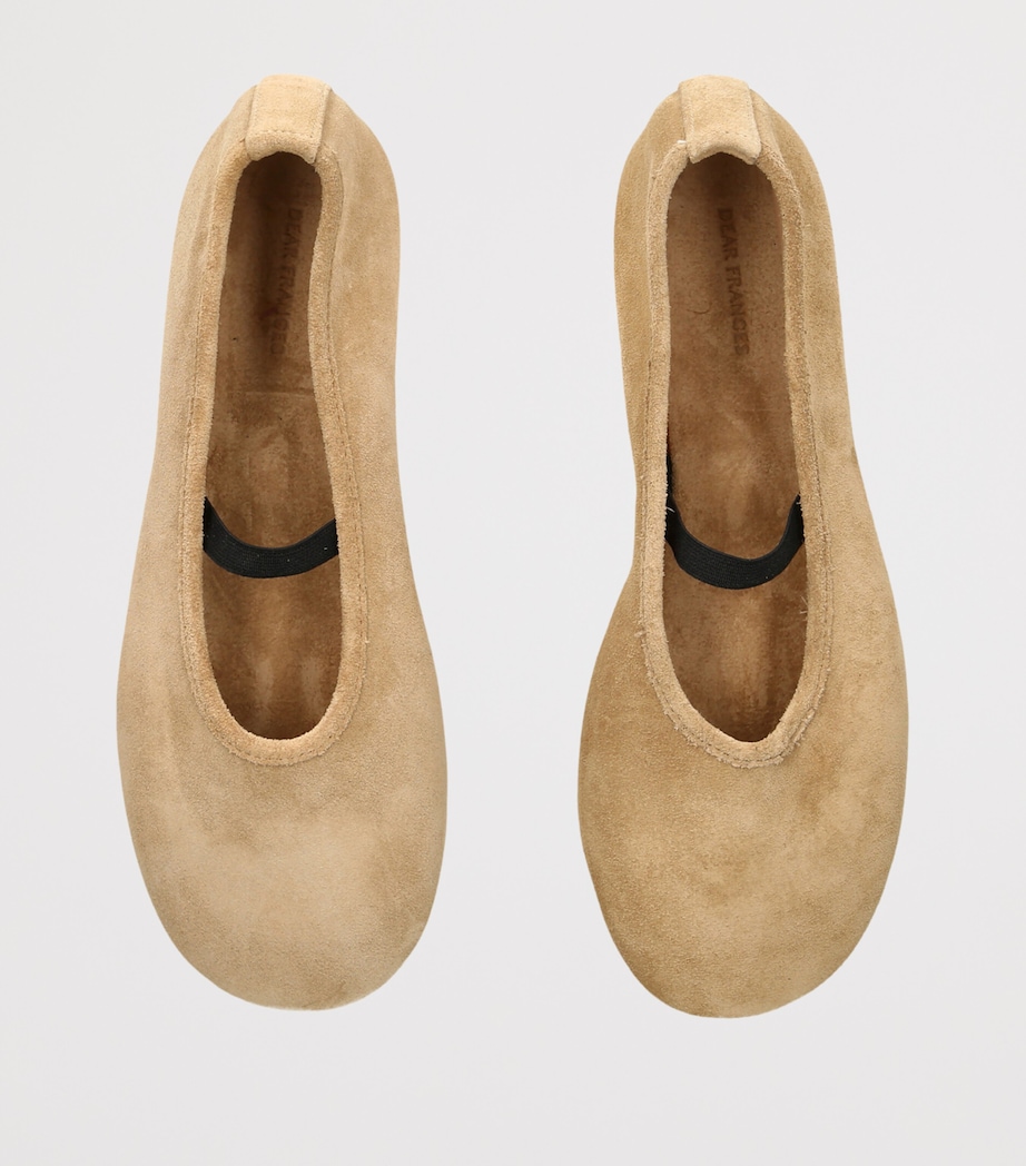 Dear Frances Suede Balla Ballet Flats Camel Image 4