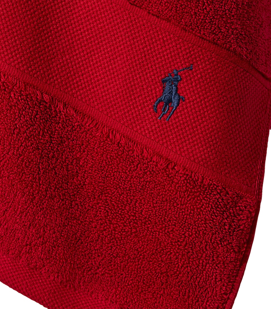 Ralph Lauren Home Polo Player Guest Towel (40cm x 75cm) Red Image 5