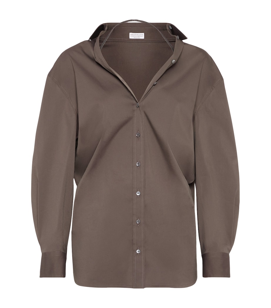 Stretch-Cotton Poplin Shirt C8705 Image 1