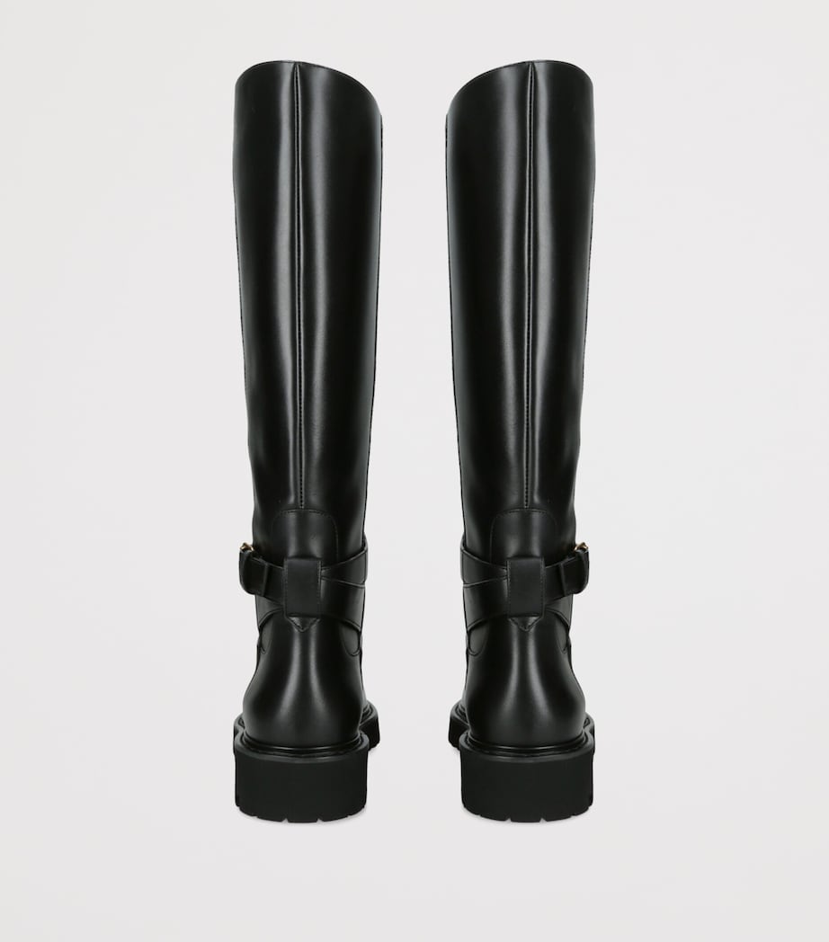 Valentino Garavani Leather Boots 40 Black Image 3