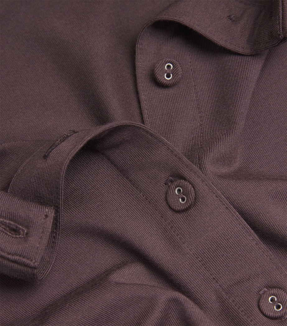 Smooth Lounge Cropped Cardigan RAISIN Image 5