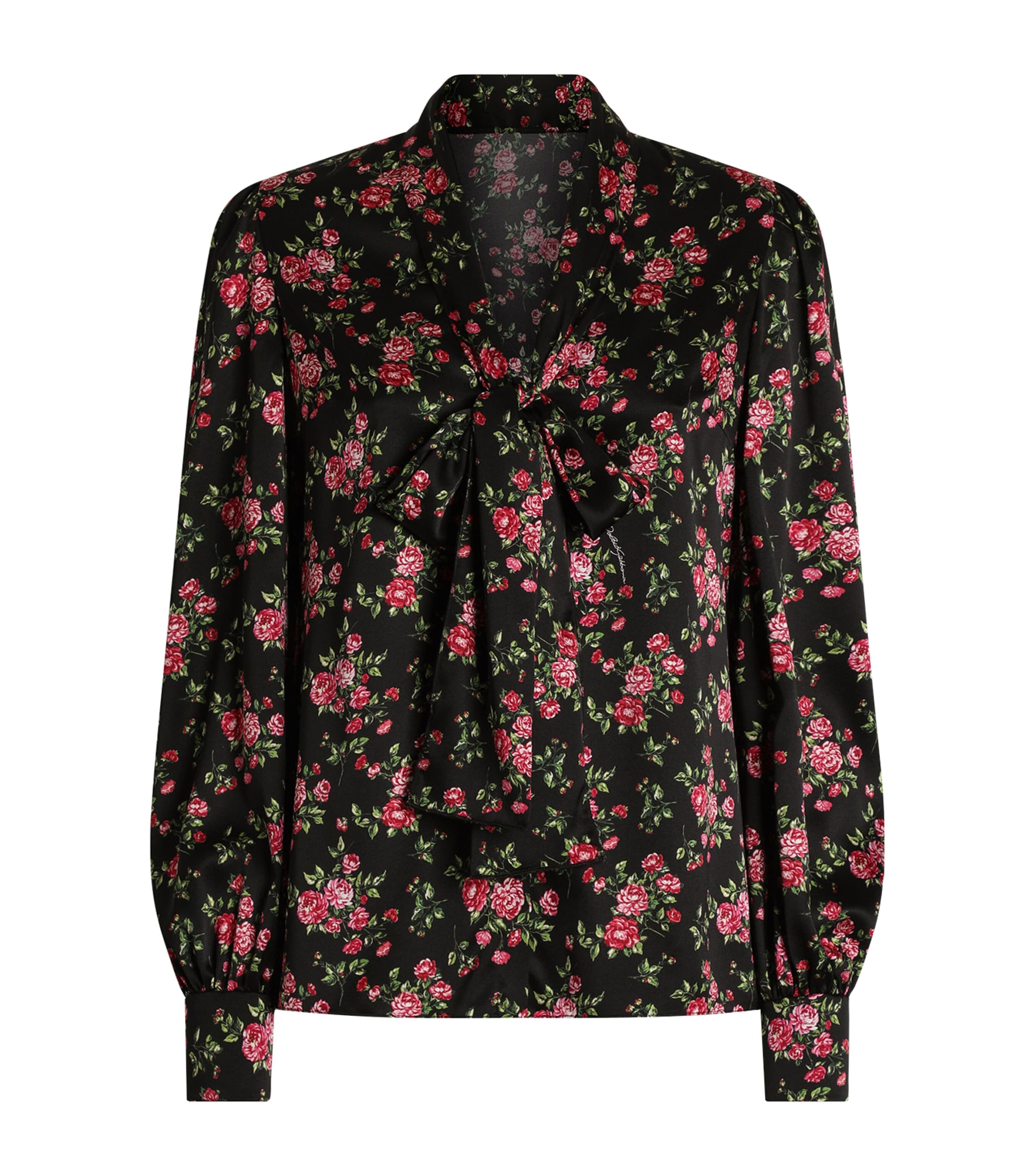 Stretch-Silk Rose Print Blouse HN5XP-MAZZ Image 1