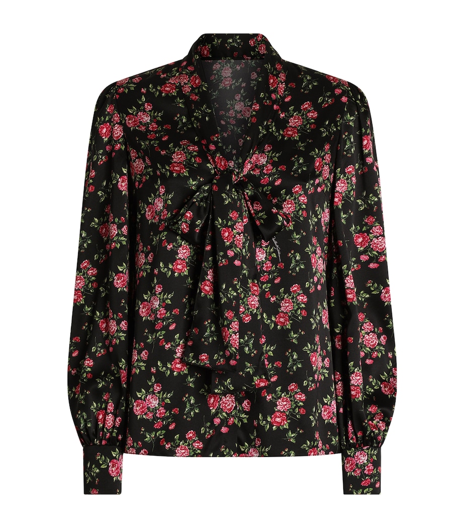 Stretch-Silk Rose Print Blouse HN5XP-MAZZ Image 1