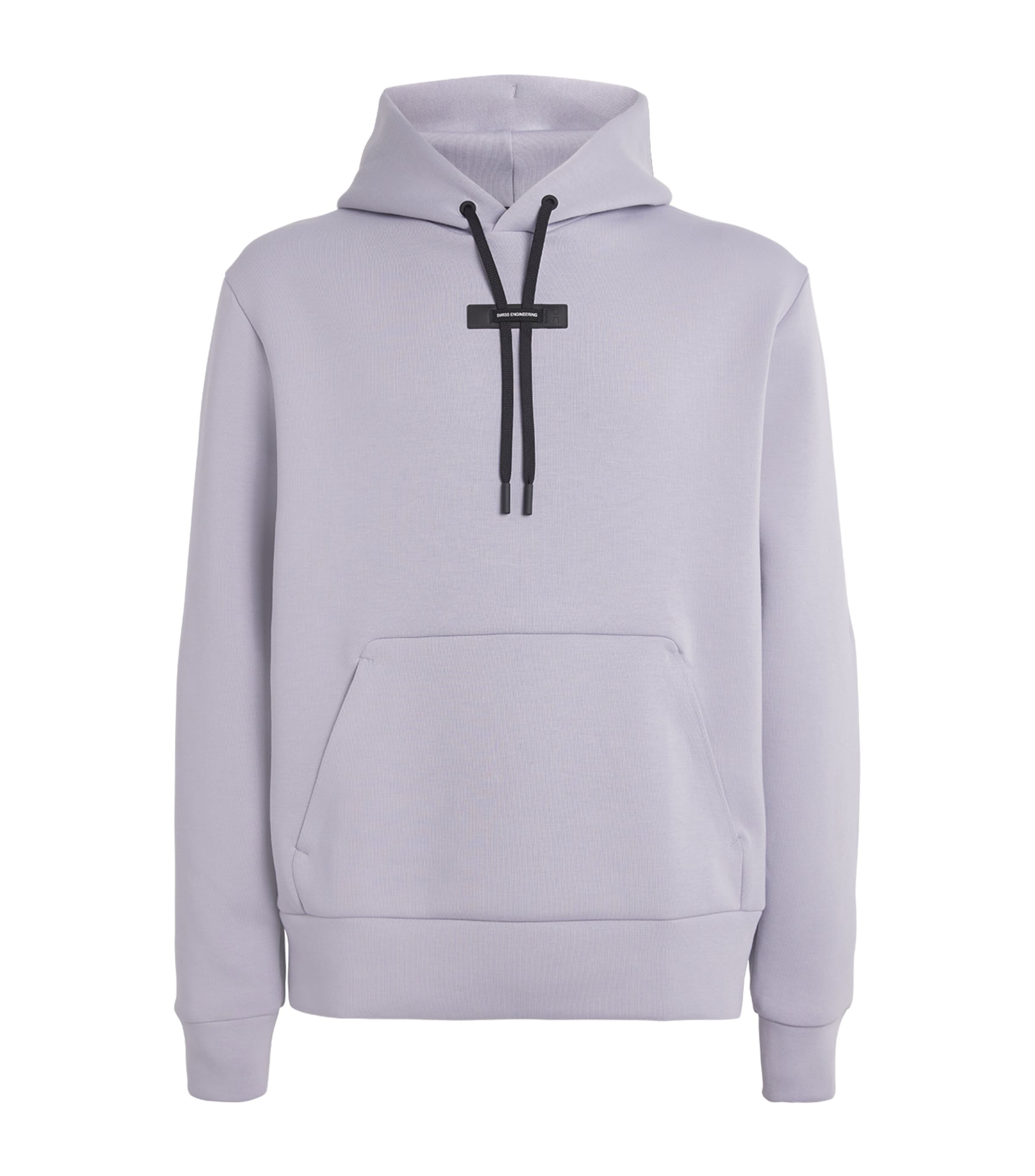 On Cott-blend Focus Tech Hoodie In Purple