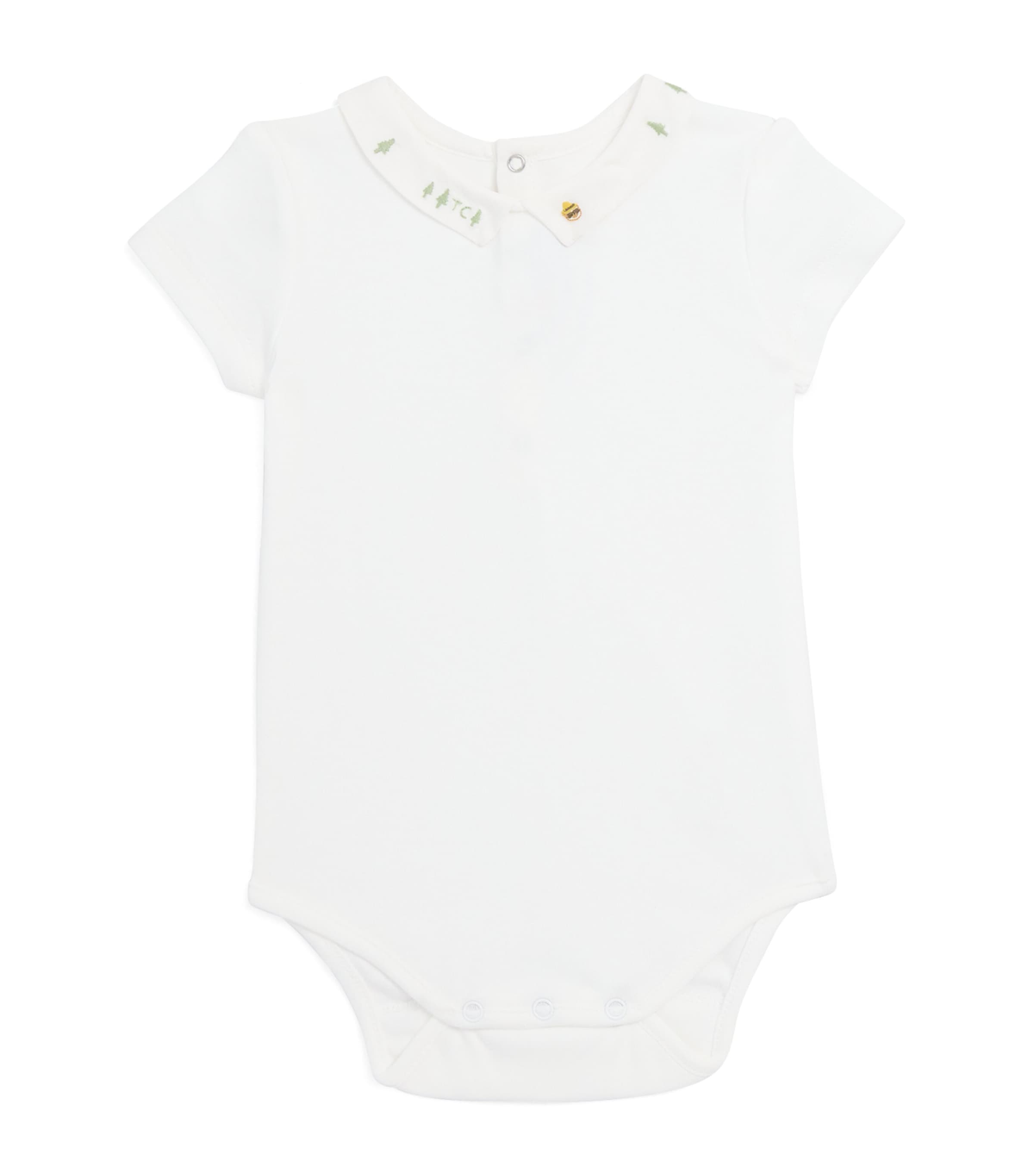 Tartine Et Chocolat Collared Bodysuit In White