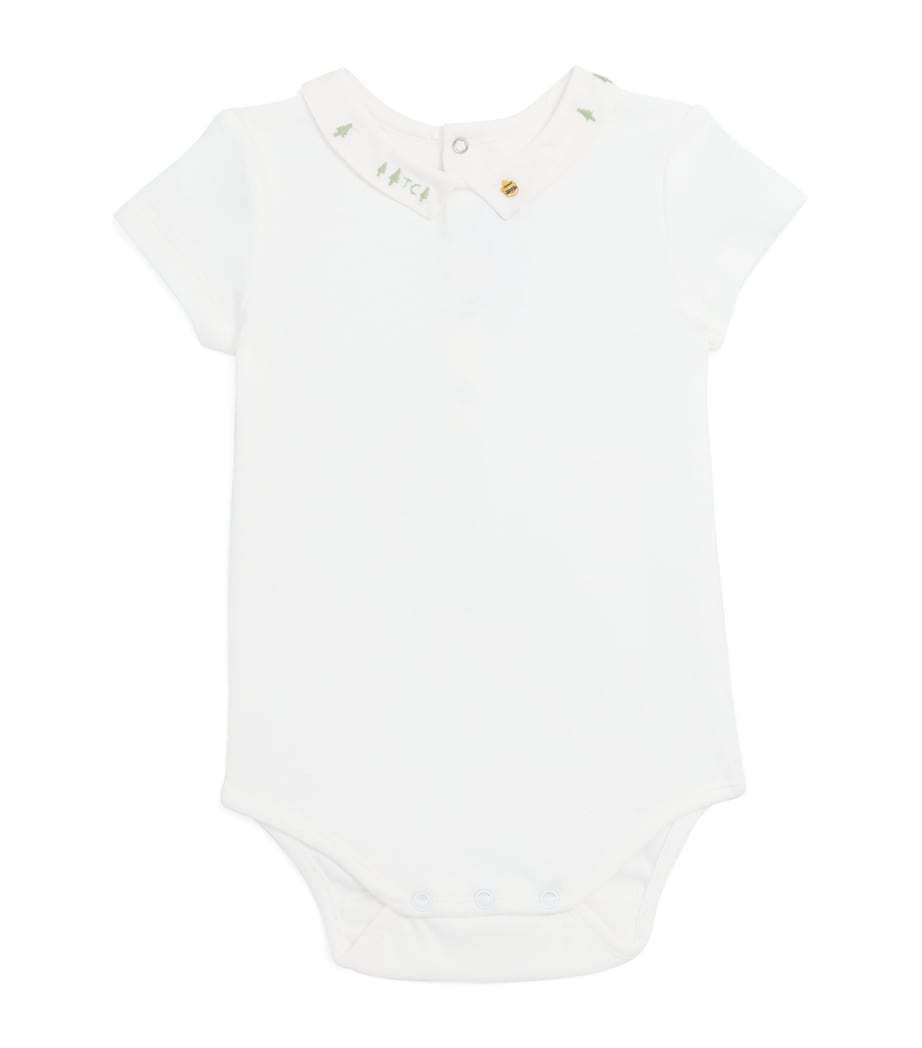 Collared Bodysuit (3 Months-3 Years) BLANC Image 1