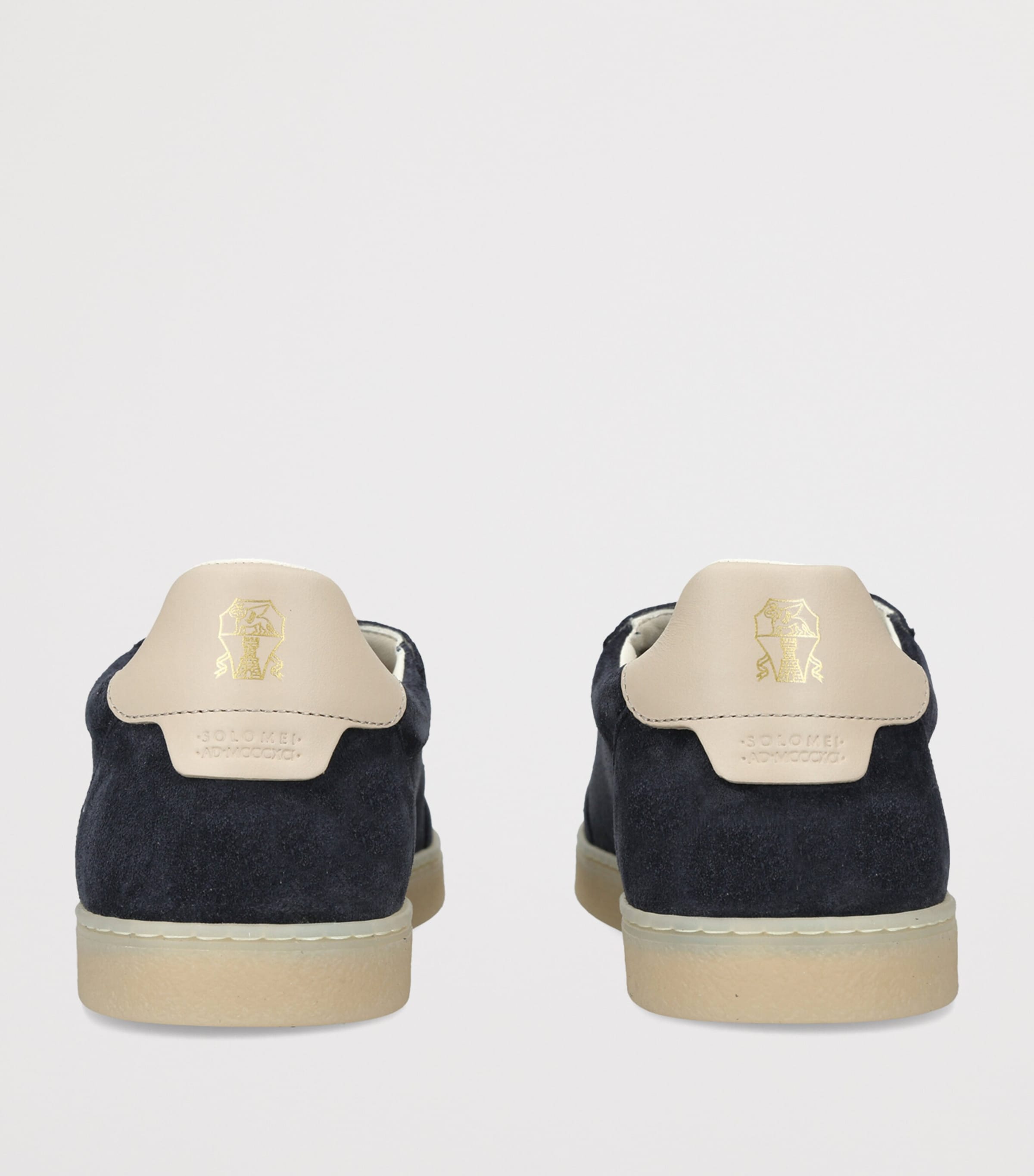 Brunello Cucinelli Suede Low-Top Sneakers Navy Image 2