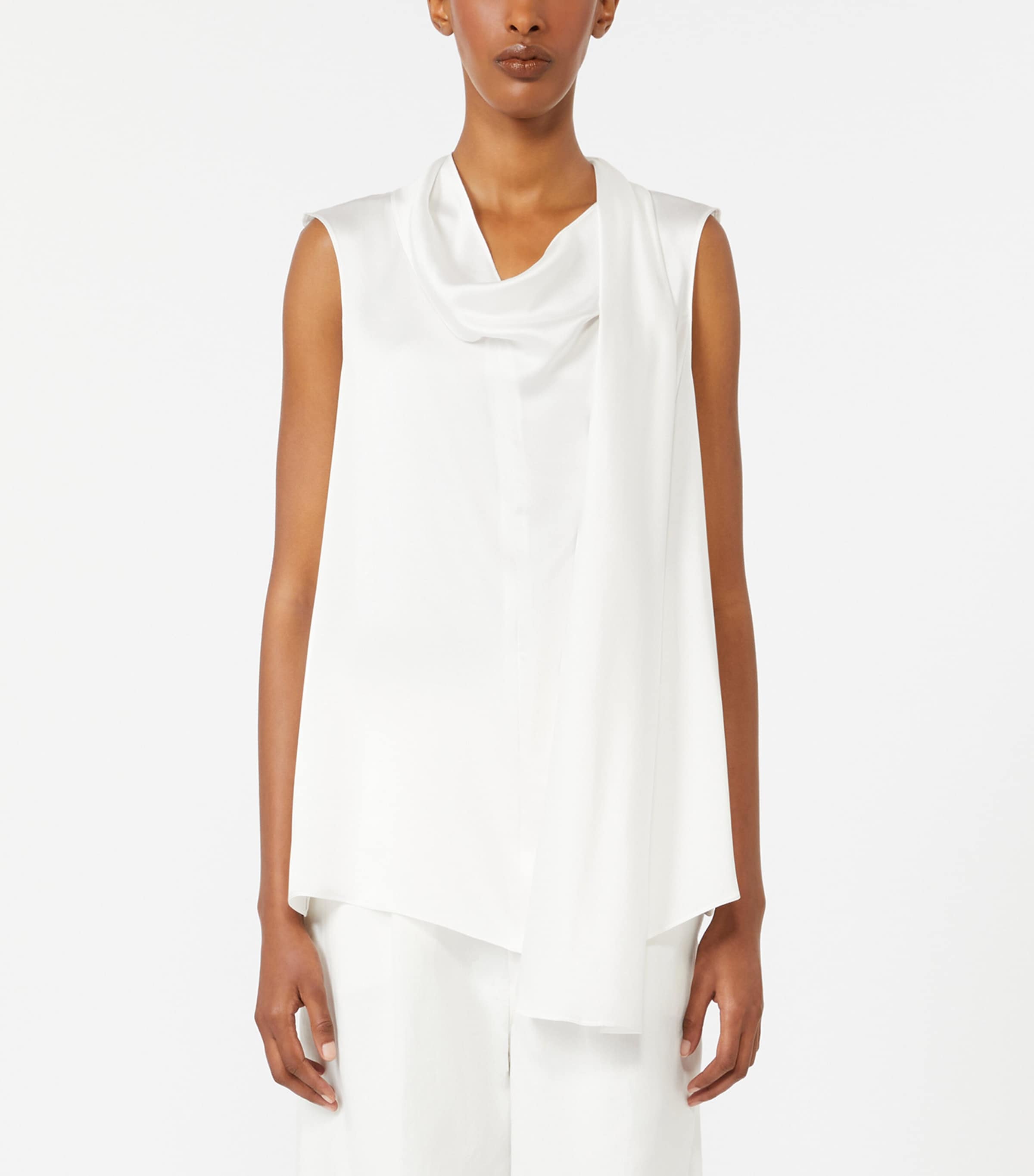 Silk Dry Blouse WHITE Image 2