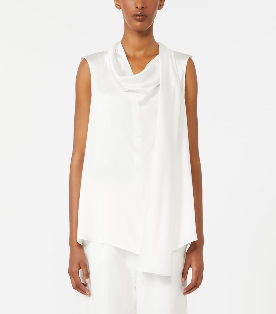 Silk Dry Blouse WHITE Image 2