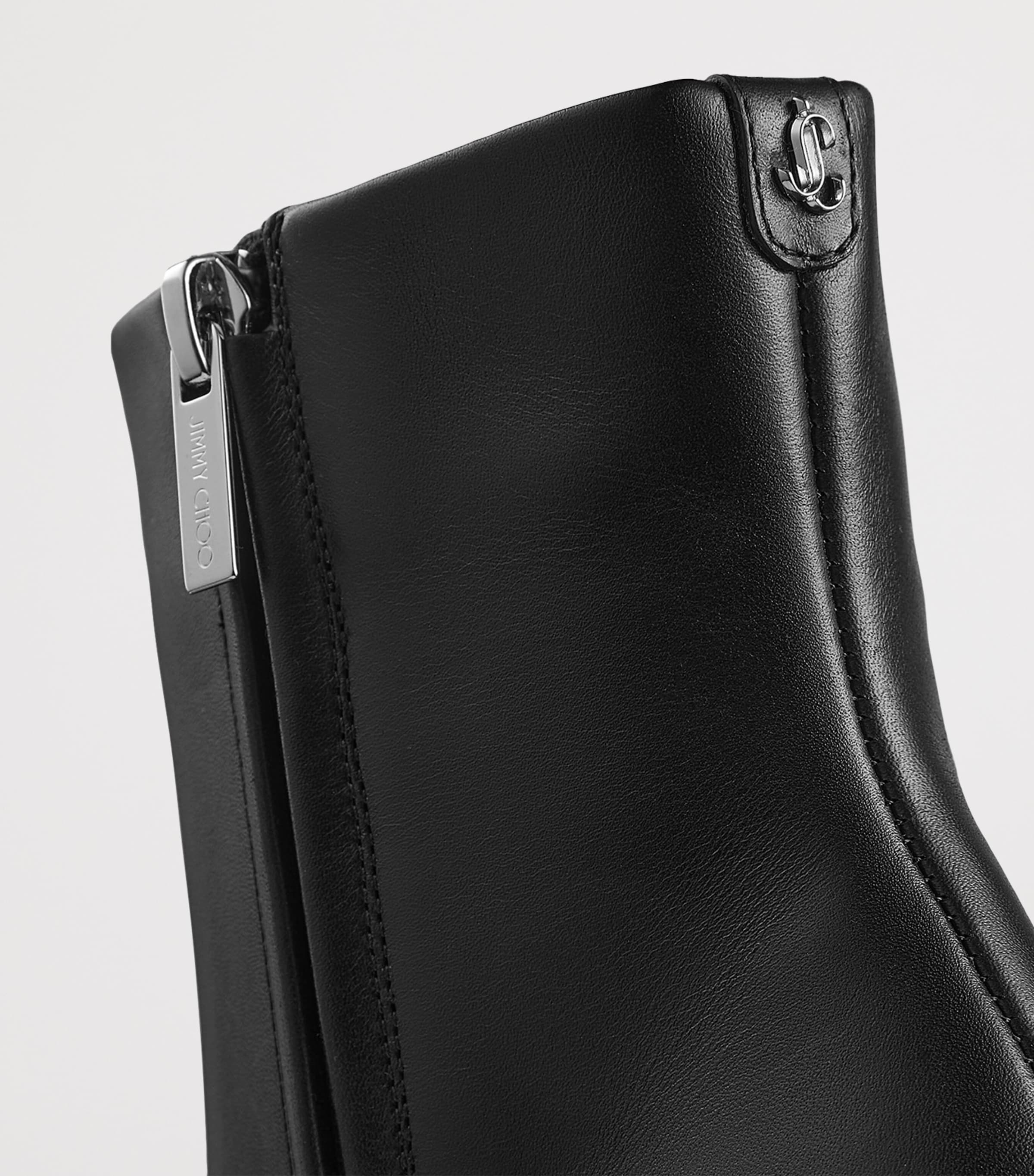 Frankie 85 Leather Ankle Boots BLACK Image 2