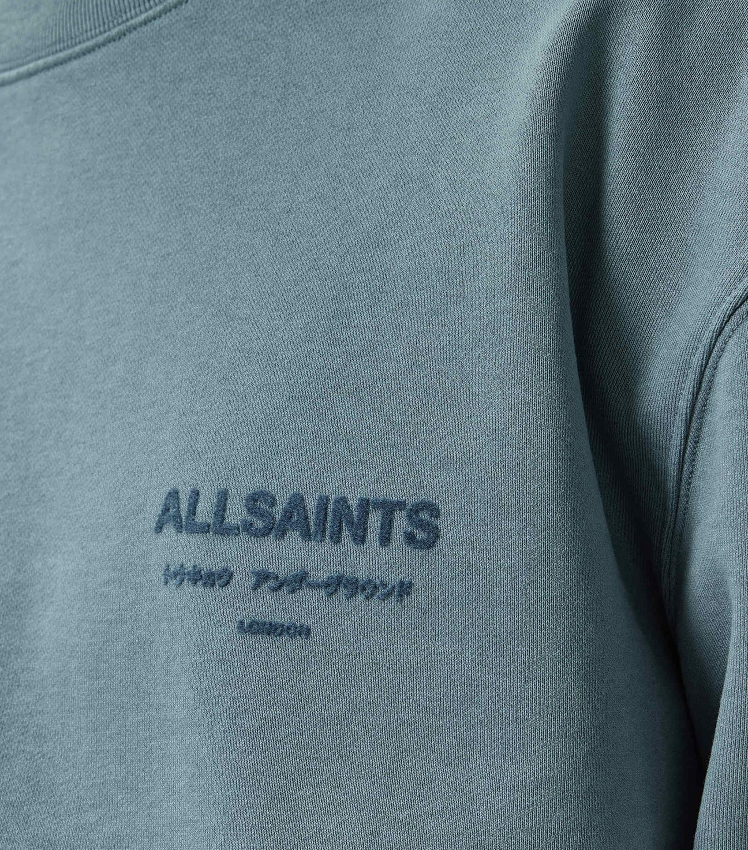 AllSaints Mens Xander Sweatshirt Lunar Blue Image 5