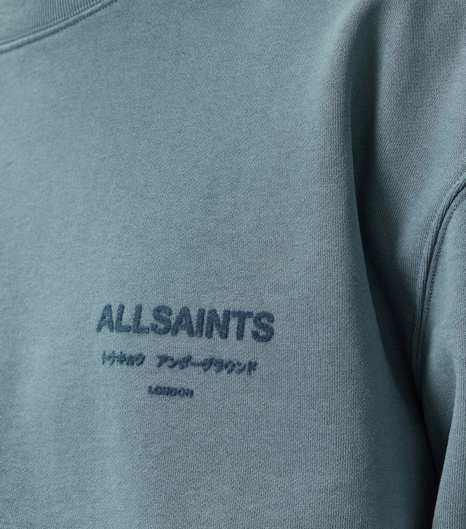 AllSaints Mens Xander Sweatshirt Lunar Blue Image 5