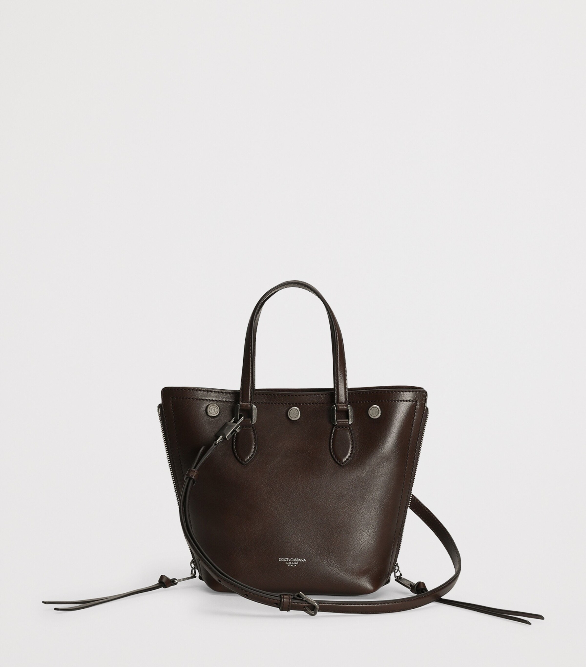 Leather Atene Tote Bag 80178-MAROON Image 2