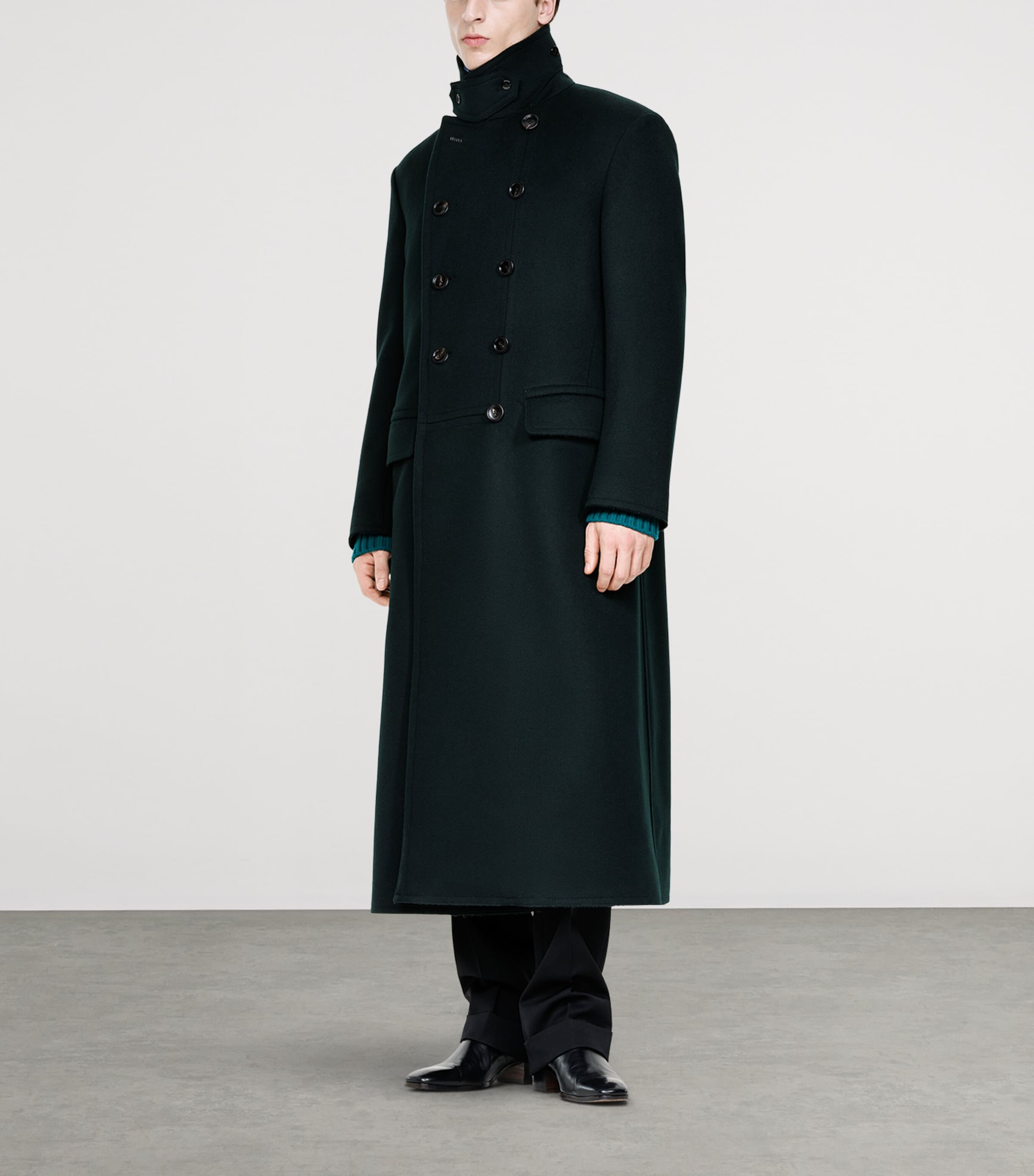 TOM FORD Green Wool-Cashmere Trench Coat | Harrods US