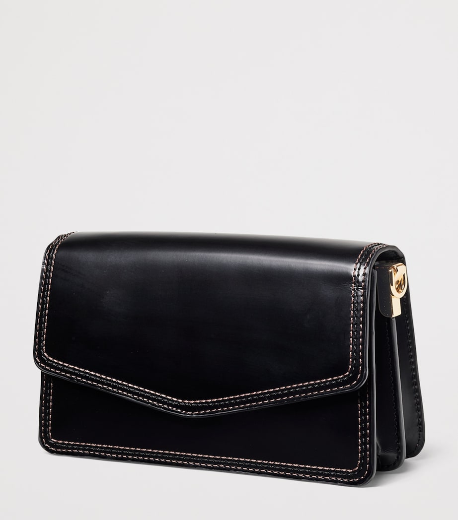 Leather Eliza Clutch Bag BLACK Image 4