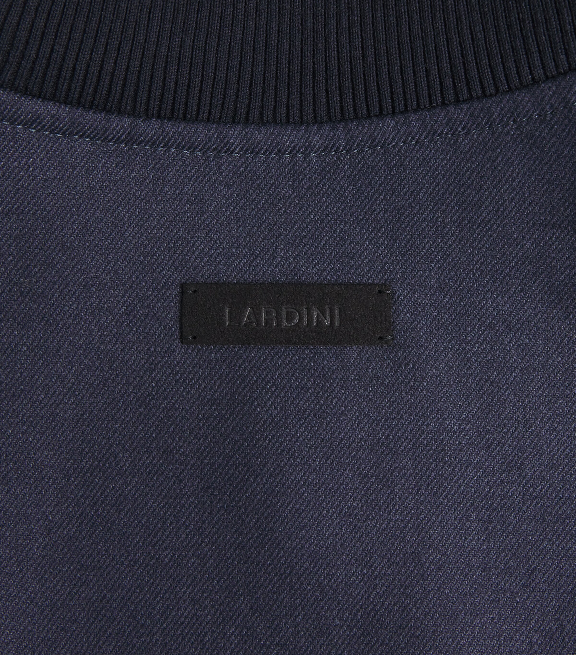 Lardini Mens Cashmere-Blend Bomber Jacket Navy Image 6