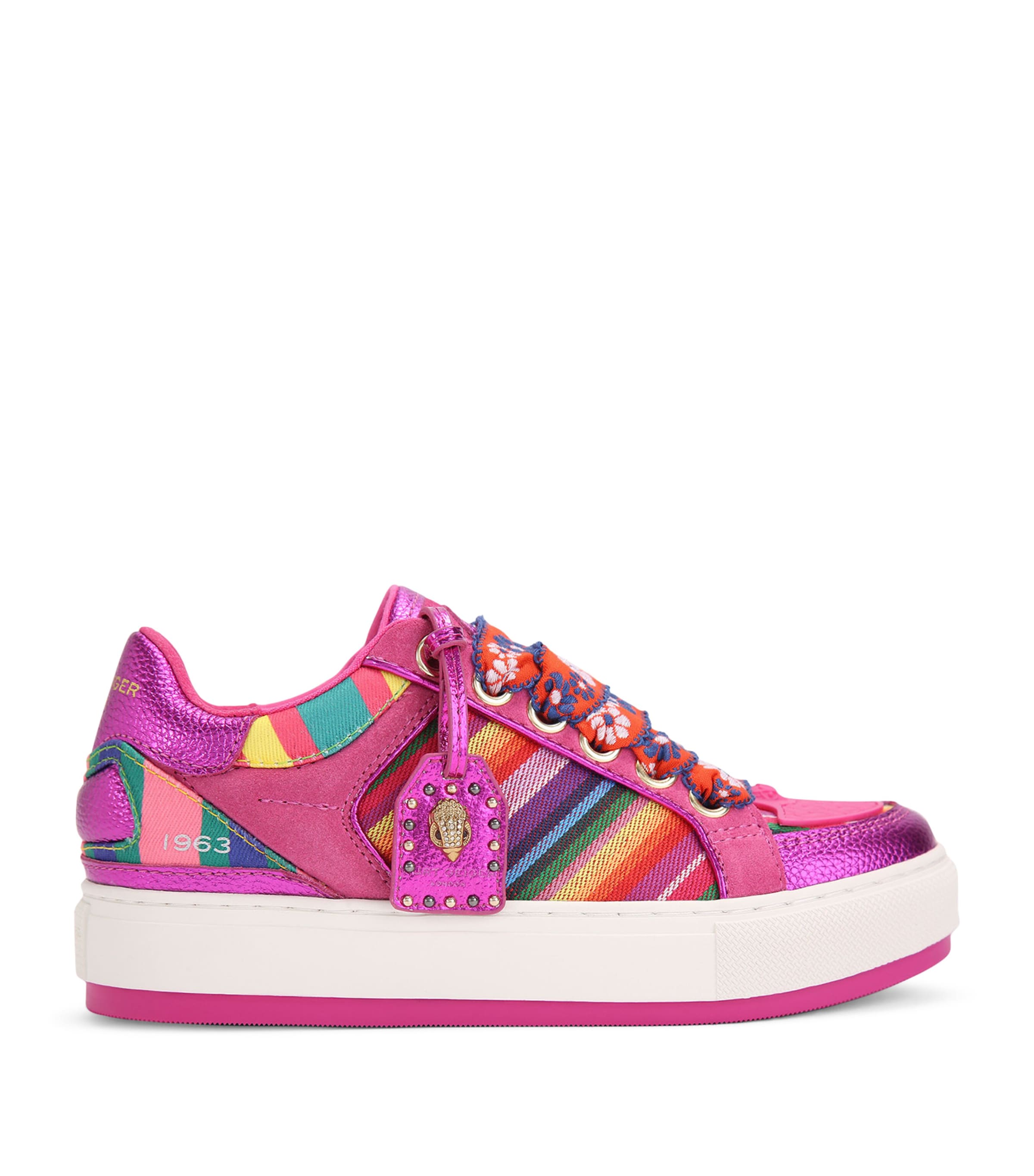 Kurt Geiger Southbank Platform Sneakers In Pink