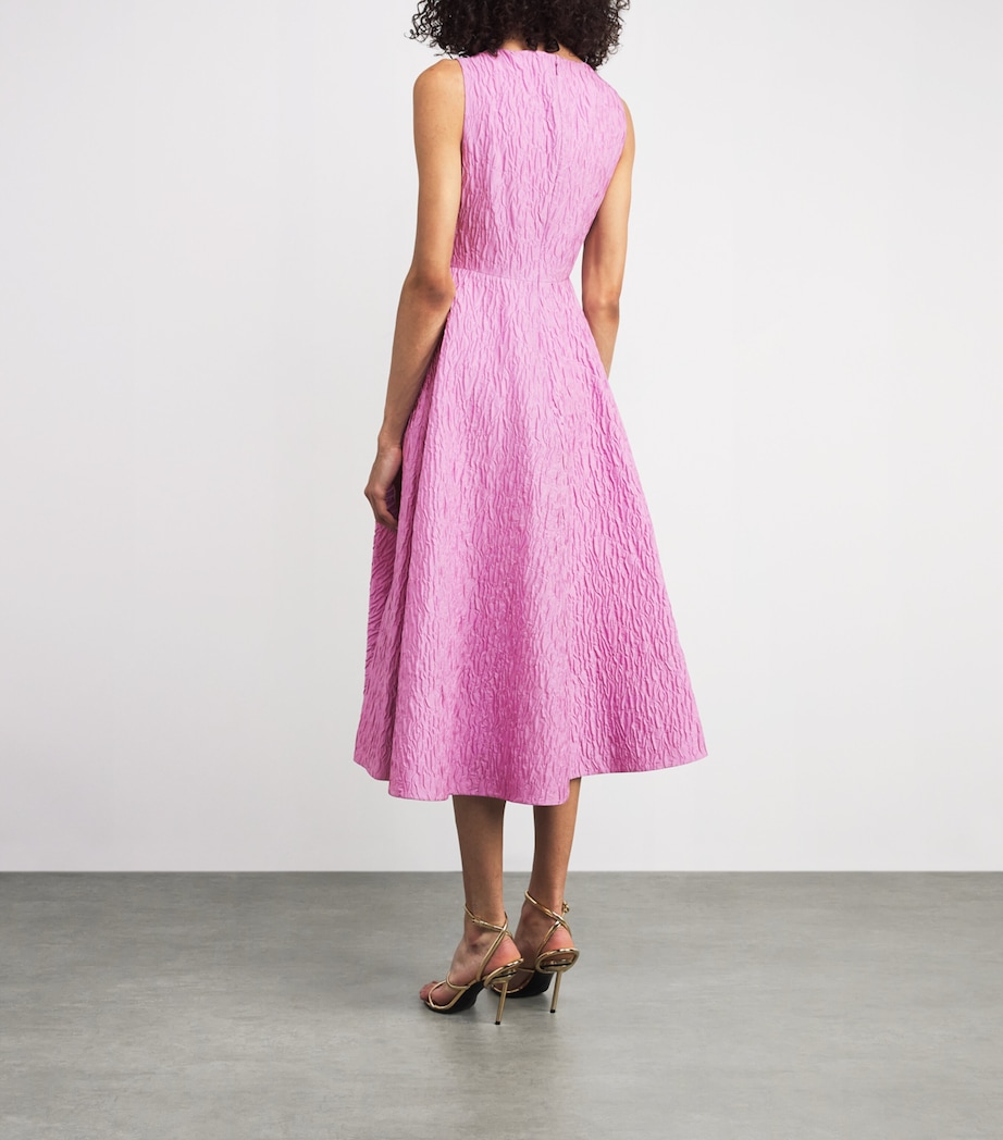 Cloqué Tera Midi Dress BLUSH Image 3
